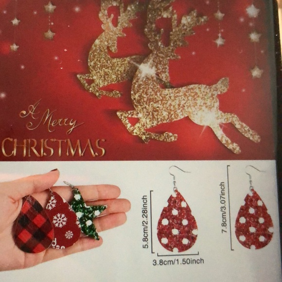 Christmas earrings NEW double sided earrings  🎄 NEW - Picture 3 of 10